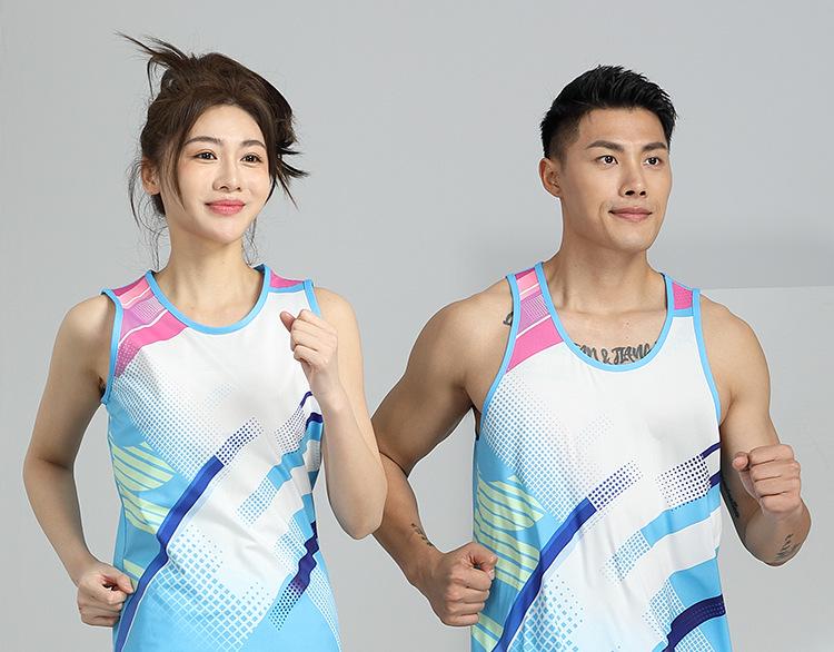 Men's and Women's Summer Running Vest and Shorts Set for Marathon Training and Fitness, Available with Custom Printing