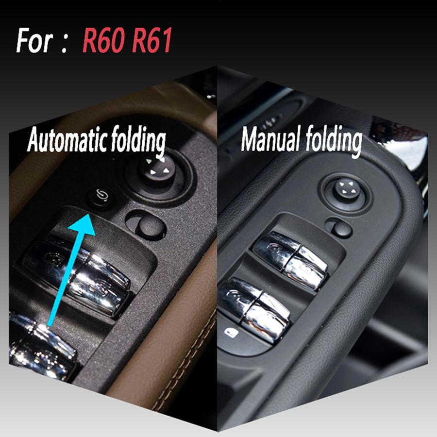 For BMW MINI COOPER Union Jack Automatic Fold Wing Mirror Caps Cover R55 R56 R57 R58 R60 Decorate 2pcs