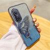 Nova 9 SE Gradient Glitter Butterfly Quicksand Phone Case For Huawei Nova 10 12 11 10 5T 7 11 9 8 7 SE Pro Y70 Plus Soft Cover