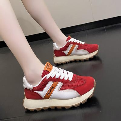 Mode 2024 Lente en Herfst Dames Ademende en Comfortabele Sportschoenen Casual Sportschoenen met Dikke Zool en Wedge