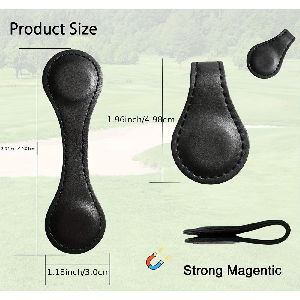 Magnetic Golf Hat Clips, No-Sew Trim Stickers with Ball Marker Holder - Multifunctional Golf Accessory for Caps, Shoes & Bags