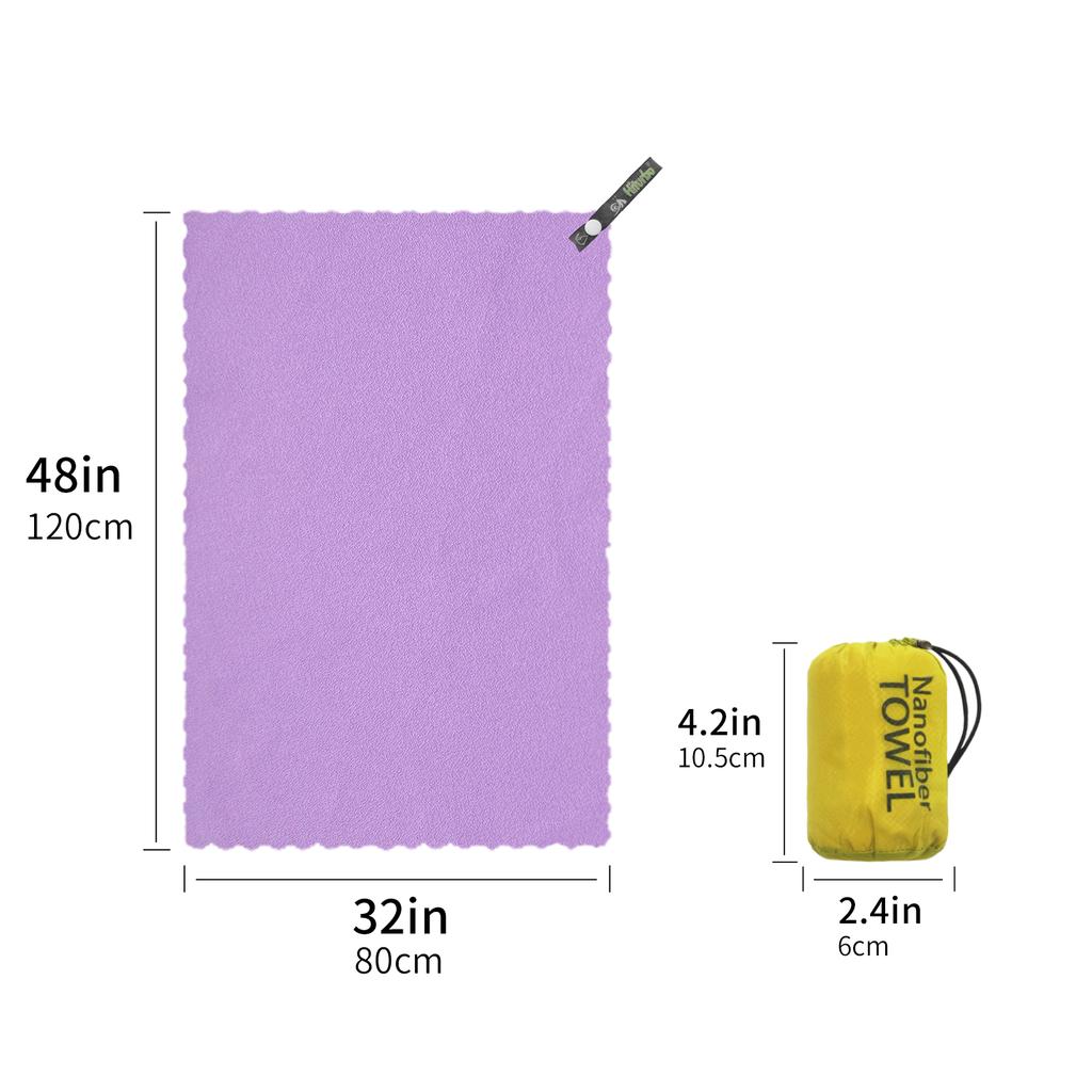 Hiturb Outdoor Travel Round Cloth Bag Packaging Quick Drying Towel Absorbent Quick Drying Lightweight Portable Beach Running