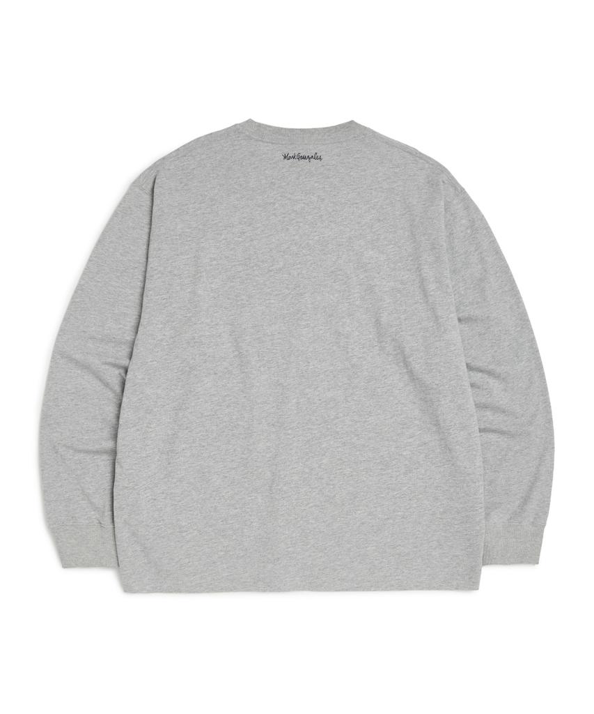 MARK GONZALES Logo Graphic Long Sleeve T-Shirt - M/Grey