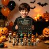Zabawki na Halloween Kalendarz Adwentowy 2026 31 Nocy Strachu Pudełko Odliczające z Mini Strasznymi Figurkami Niespodzianka do Dekoracji Domowego Biurka Upominki na Imprezę