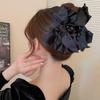 Winter explosion bow grab clip women's high sense exquisite versatile hairpin women's back head shark clip hair accessories