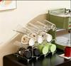 Stackable Colorful Plastic Cup Drying Rack Wave Shaped Mug Organizer For Kitchen Cabinet
