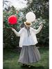 Retro Black & White Striped Cotton Linen Skirt - Soft, Anti-See-Through, Versatile, Loose Fit