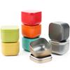 20pcs/lots 50ml Silver Empty Tin Box Candle Jars With Lid Metal Cream Jars Cosmetic Container Packaging Storage Bottle Container