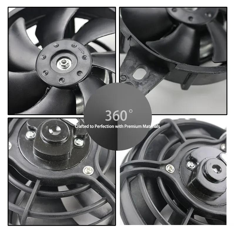 LINGQI RACING Radiator Fan Cooling Fans For 50-250cc Oil Cooler ATV Quad Motocross 12V Enduro Dirt Pit Bike Engine Parts