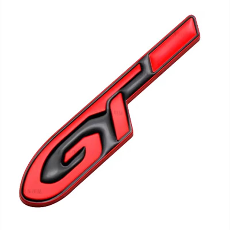 UHHA5 Car Fender Metal Sticker Rear Trunk Badge Emblem For Peugeot GTI GT GTline GT RCZ 406 405 205 3008 206 208 408 508 407 107 307
