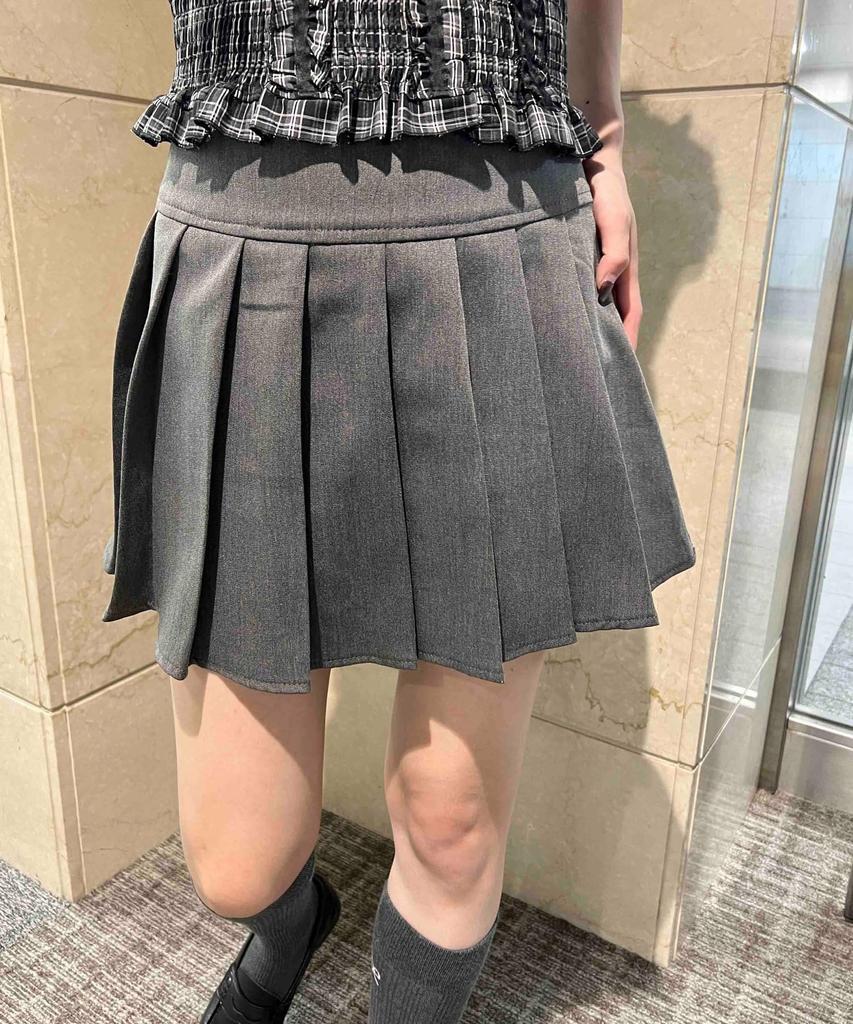 WEGO PHILLY Pleated Size M Skirt, Women's, Gray,