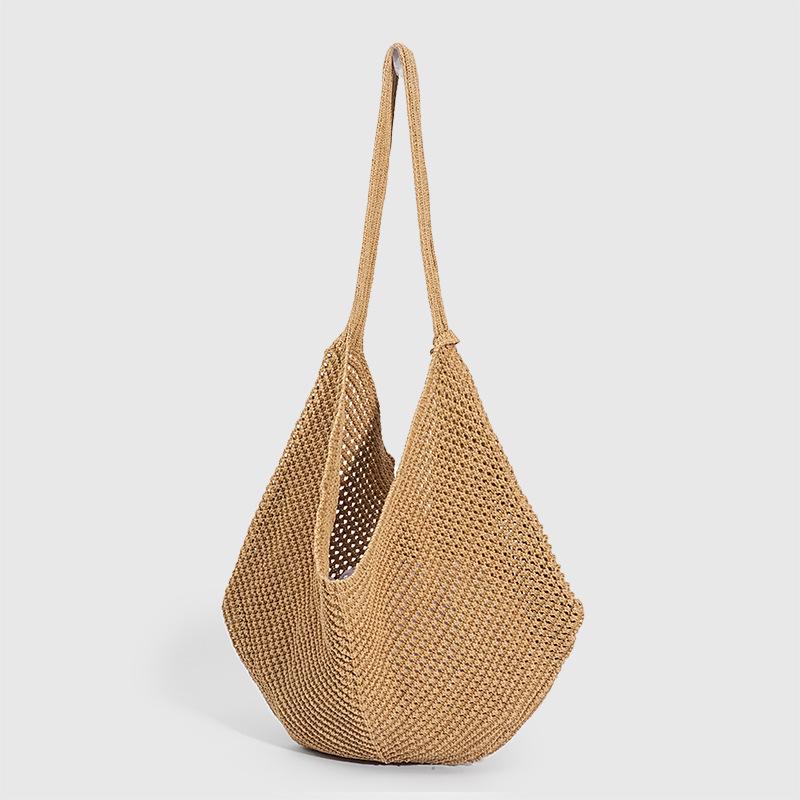 Versatile Hollow Knit Single Shoulder Bag for Travel & Leisure