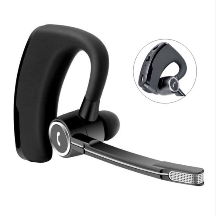 V9 Bluetooth Headset, Upgraded Version with Voice Control, Business Car-Mounted Ear-Hook Stereo.
