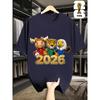 2026 Usa-Canadian Cup, FIFA Soccer Ball Print Short-Sleeved T-Shirt, Men'S And Women'S Matching Style
