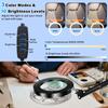 New 72LED 8X/10X Remote Control Magnifier USB 3 Colors LED Magnifying Glass for Soldering Iron Repair/Table Lamp/Skincare Beauty