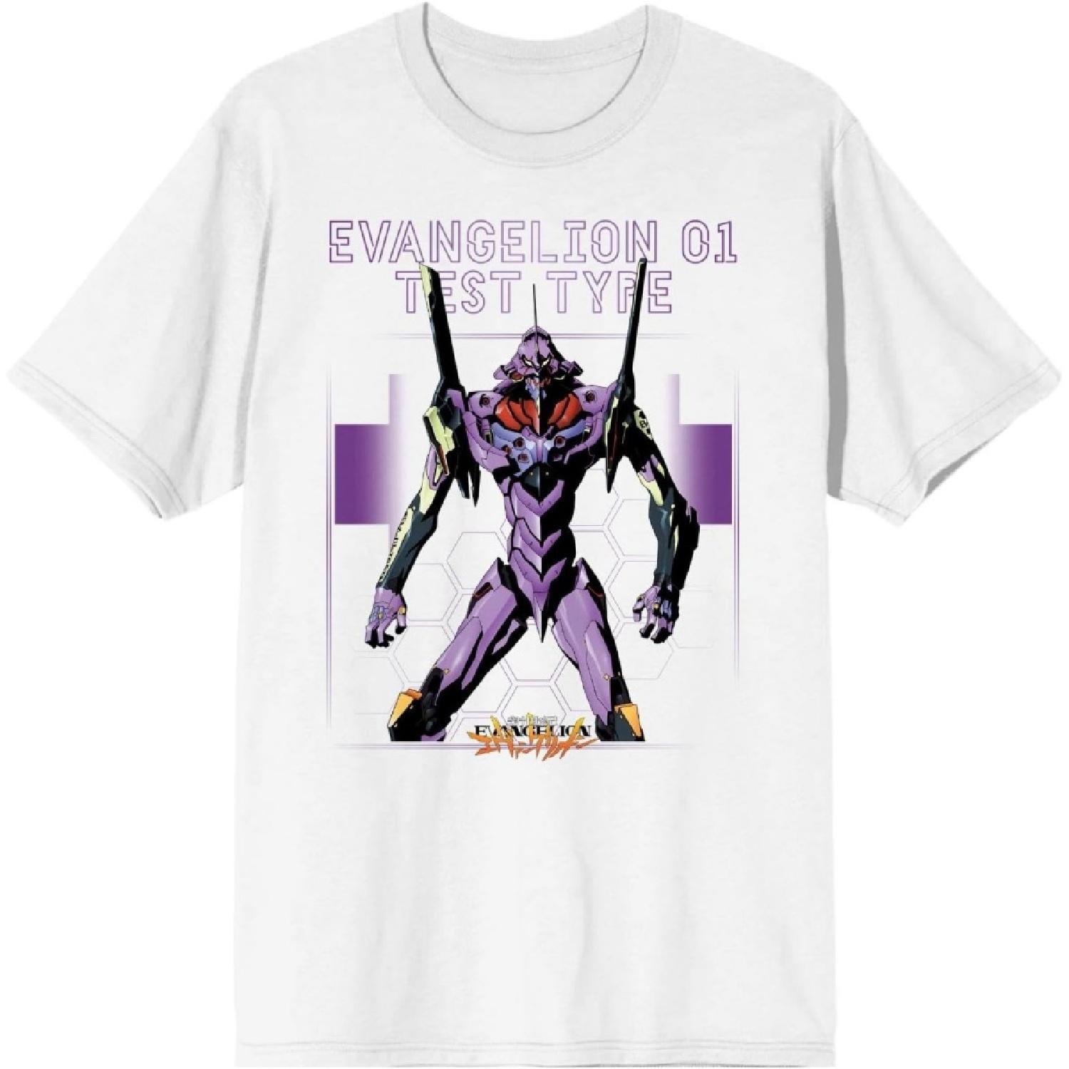 Белая футболка Neon Genesis Evangelion 01 Тип-тест S