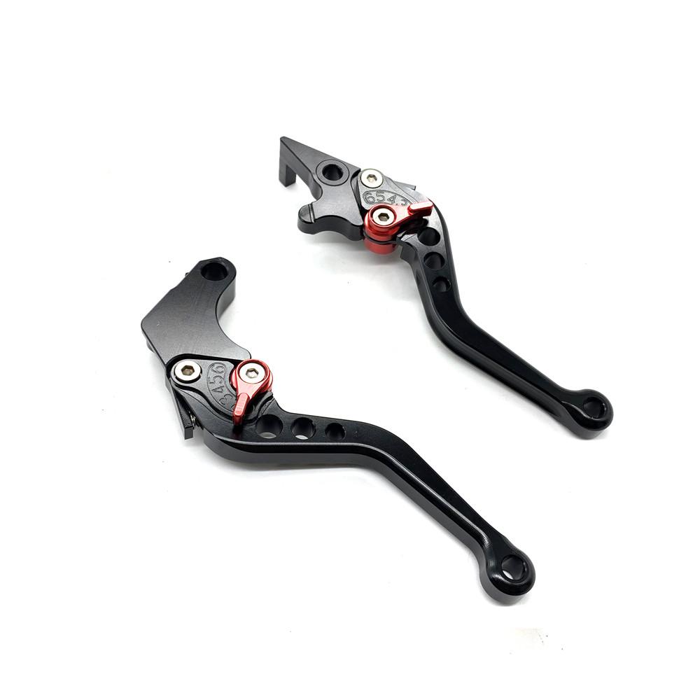 Universal Motorcycle CNC Brake Clutch Levers aluminum Shorty Adjustable Levers For brake pump for Honda GROM MSX 125 2013 - 2015 чёрный