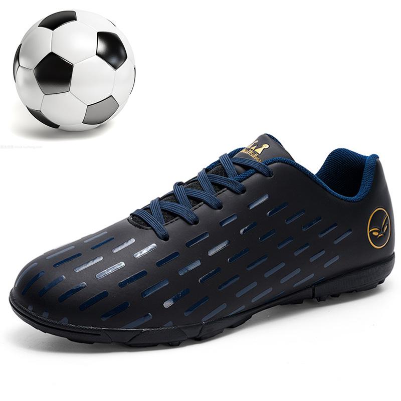 32-45 Fußballschuhe Herren Leder Outdoor Outdoor Rasen Fußballschuhe Damen Große Größe Kinder Fußballschuhe