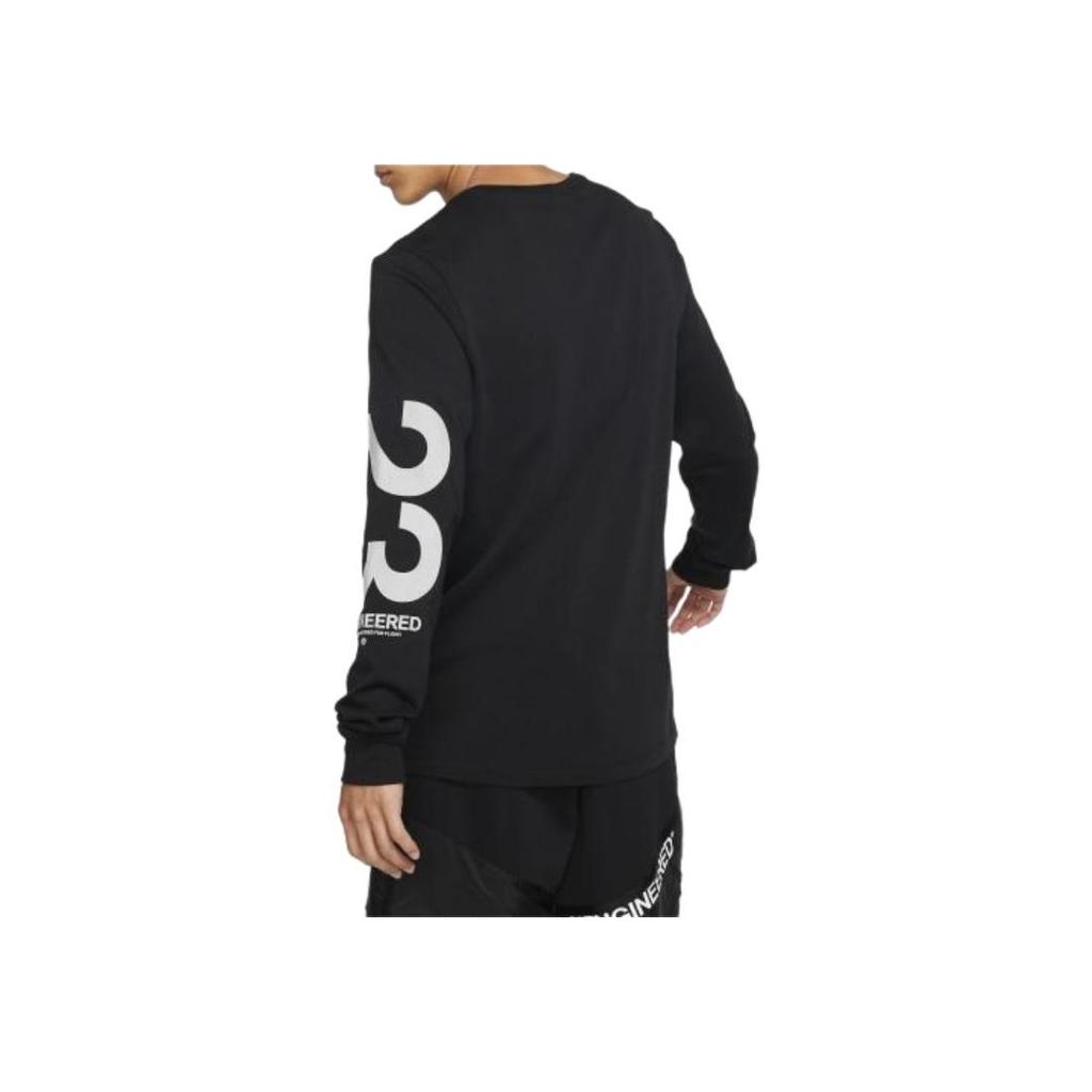 Jordan 23 Engineered Logo Casual Long Sleeve T-Shirt Men Tops Black BQ5534-010
