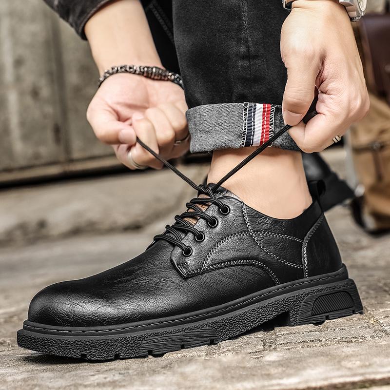 Topánky v britskom štýle Jeseň/Zima Pánske topánky z pravej kože Pánske čižmy Pánske topánky Oxford Topánky Derby Pánske brogues topánky