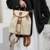 Women's Straw Backpack Summer Boho Bohemian Hollow Shoulder Bag Hobo Crochet Woven Travel Bags for Women Knitted Beach Back Pack