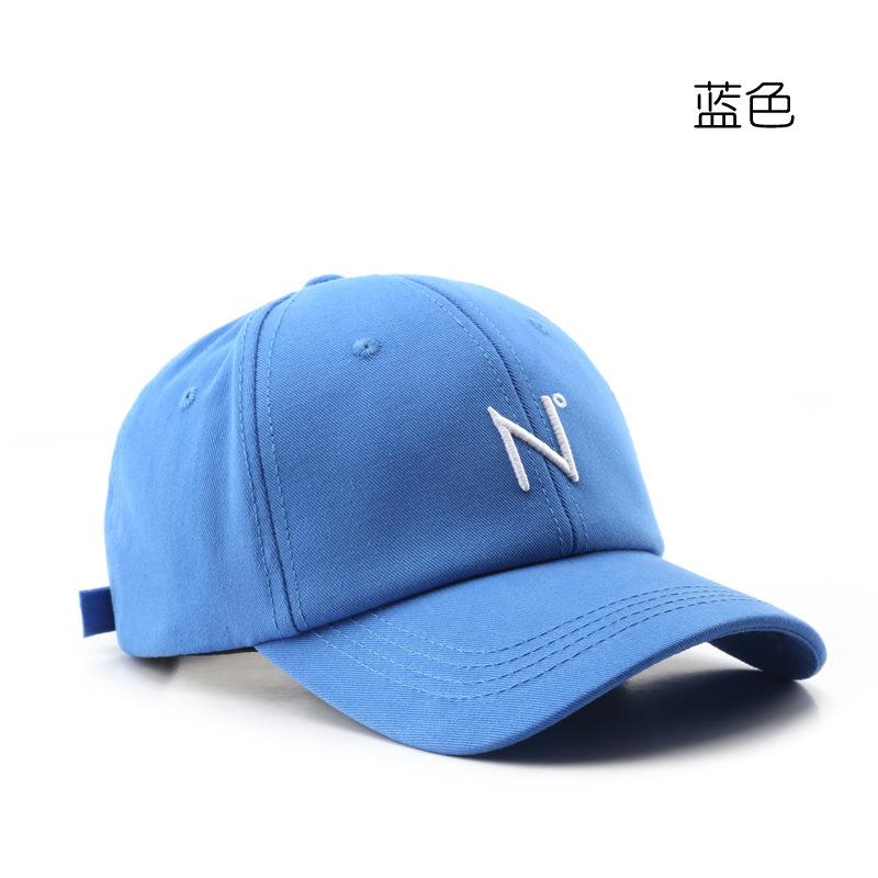 Fresh letter N curved brim baseball cap outdoor travel sunscreen sunshade sun hat couple cap