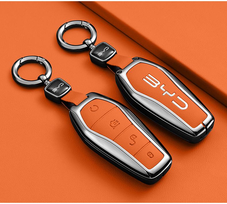 Car Key Cover Case Holder for BYD Han Ev Tang Dm Qin PLUS Song Pro MAX Yuan Dolphin E2 Protector Auto Key Car Accessories