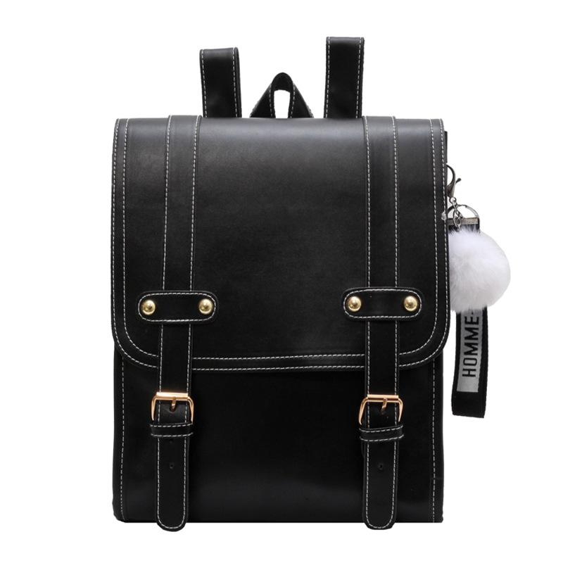 Женский рюкзак из искусственной кожи в британском стиле для студентов — фото 6