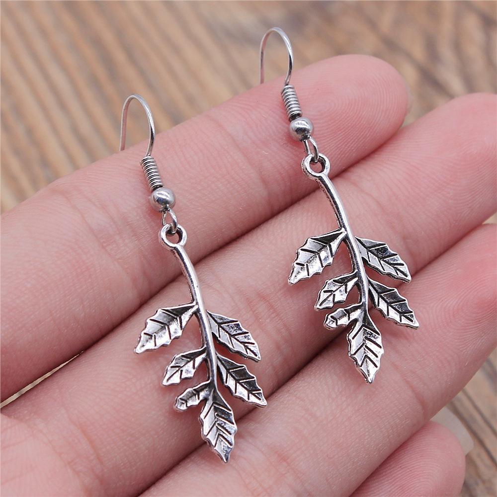 30 Styles Bohemian Earring Plant Branch Leaf Clover Dangle Earrings Drop Women Statement Jewelry Bijou Gifts For Women