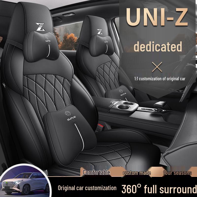 Changan UNIZ 5-Sitzer Leder Autositzkissen - Ganzjährig, Universelle Passform