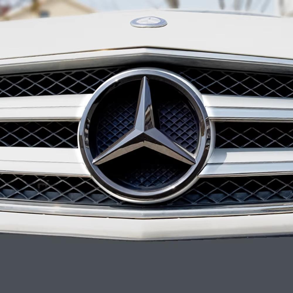 188mm/210mm ABS Keychain for Mercedes Benz W204 W205 W210 W211 W212 W213 A/C/E/S Class/Car Front Grille Badge Decal Cover Badge BK1 F54