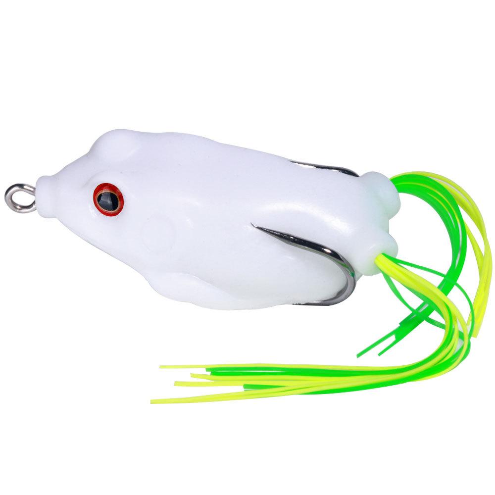 Realistic Topwater Frog Soft Bait Lure Set - Sharp Hooks for Bass and Saltwater Freshwater Fishing