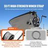 SucceBuy Hand Winch Heavy Duty Rope Crank with 33 Ft Steel Wire Cable and Two-Way Ratchet for Trailer Boat or ATV Towing