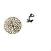Rustic Scenic Metal Wall Sculpture And Abstract Thinker Statue Decorative Figurine Collection for