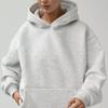 Women's Long-sleeve Hooded Sweatshirt for Autumn/winter – Loose and Casual Top