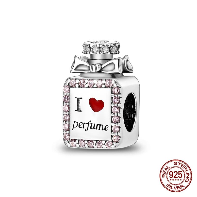 Compatible With Charm Bead Components Designed For Pandora Authentic Original Bracelets Do It Yourself Charming Women's Perfume Bead Component Copper
