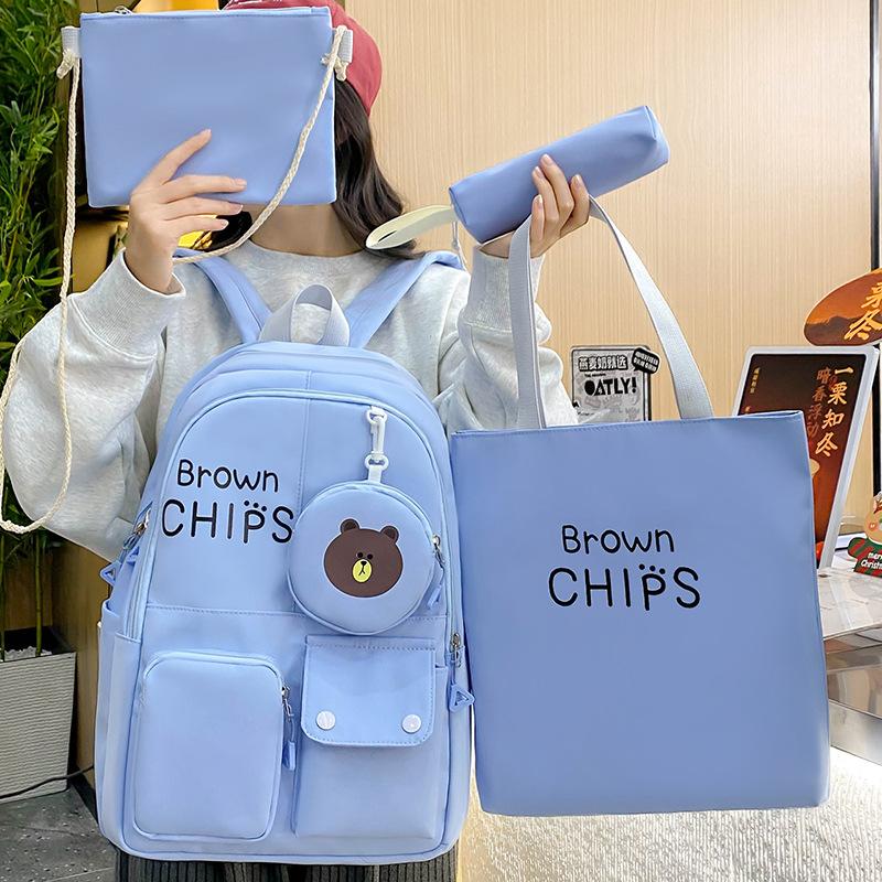 

Children Elementary School Students Girls Junior High School Students Backpacks High Value Letters Backpacks