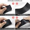 No Adhesive Magnetic Car Door Sill Protector, Anti-Scratch Carbon Fiber Door Entry Guard, Universal Door Threshold Protector Cover Fits For Most