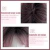 Pink Siamese Cat Gradient Synthetic Wig Female Lolita Gradient Long Hair Collection Gradient New Cos Full Head Cover