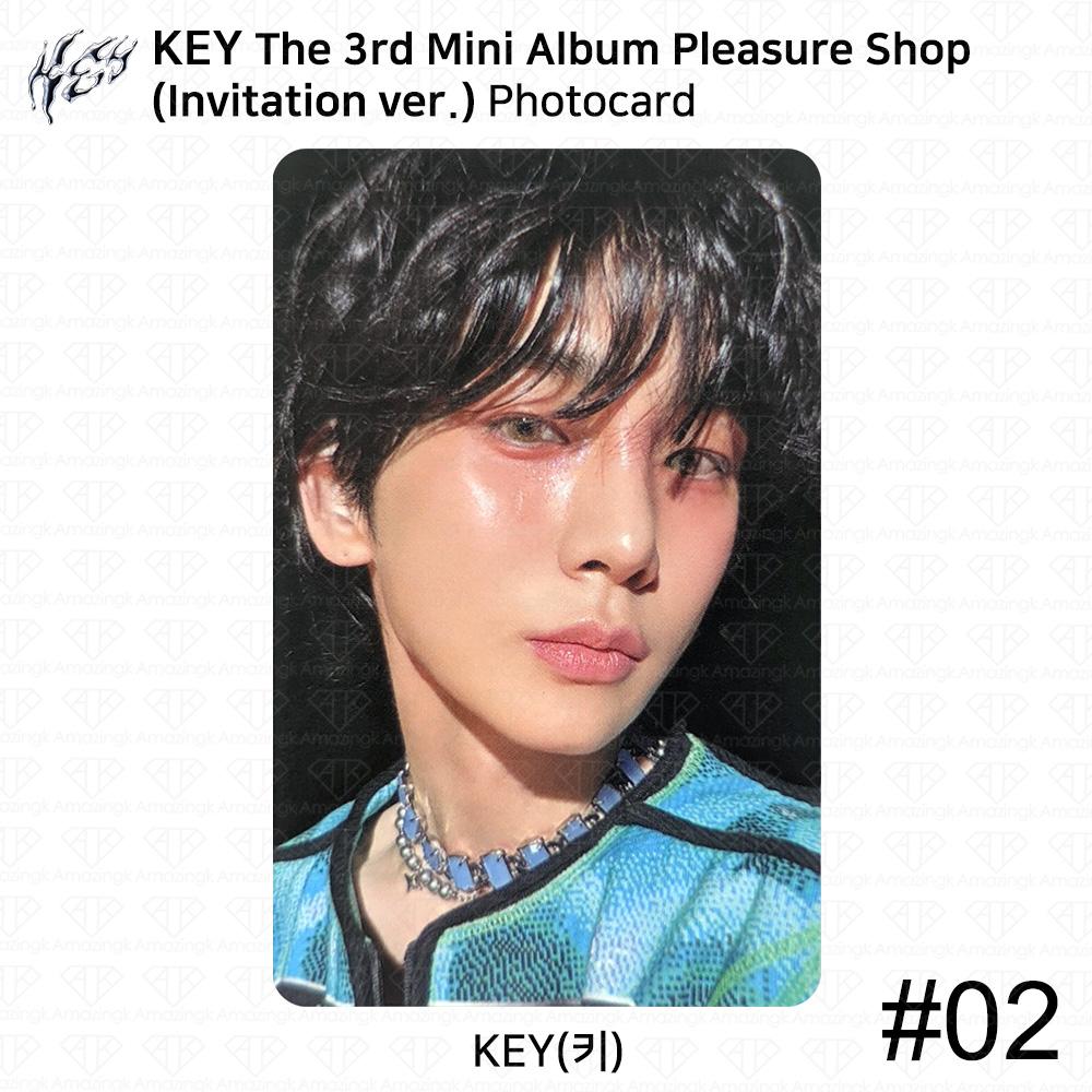 SHINee KLÍČ 3. Mini Album Pleasure Shop Oficiální Fotokarta SMini Skleněný Obal
