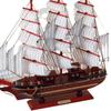 Smooth Sailing Solid Wood Large Sailboat Model: Living Room Decoration, Wedding & Housewarming Gift.