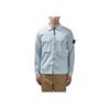 Stone Island Solid Color Logo Zip Long Sleeve Jacket Unisex jackets Ice-Blue K1S151200128S0012-V0041