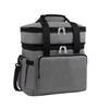 COZENTA Cooler Double 18L Box, Soft, Small, Lightweight, Layer, Insulated, Handbag/Shoulder Bag, 2-Way, (Gray)