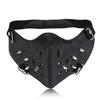 Printing Spikes Rivets Eyelets Punk Mask Rock Hip-hop for Party Outdoor Motorcycle Bar Stage Show Good Breathability Dustproof