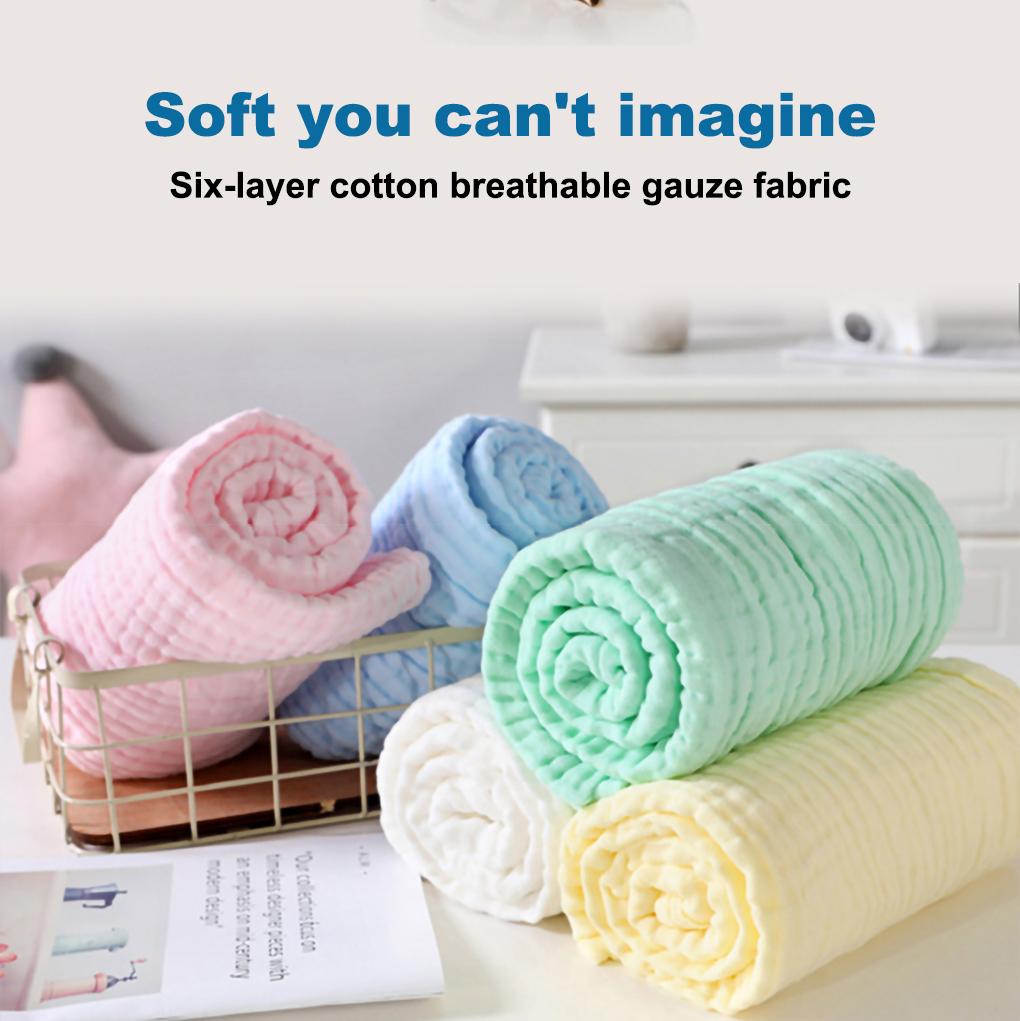 Baby Blanket Cotton Kids Swaddling Newborn Sleeping Towel Portable Travel Infant Stroller Washcloth 105x105cm for Home