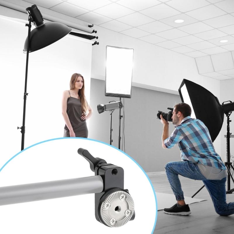 Aluminum Alloy 15mm Single Rod Clamp Durability For M6 Connection Handle For DSLR Camera Cage Handgrip