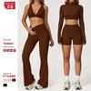 Zechuang Grinding Yoga Suit Casual Versatile Tight Sports Suit Outdoor Sports Running Fitness Suit