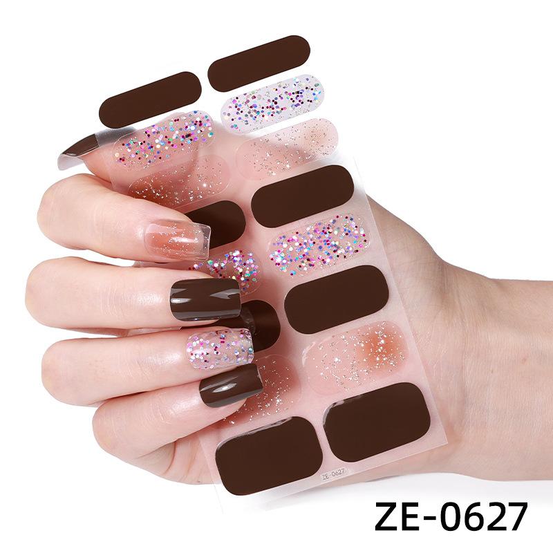 1/3pcs Women Hot Nail Sticker Plastic Sticker Nail Sticker Decals Art Casual Fashion Elegant Randomly