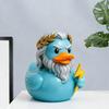 Zeus Duck Ornament Resin Duck Figurine Mythology Inspired Zeus Duck Figurine Resin Statue Sculpture for Home Office Bookshelf