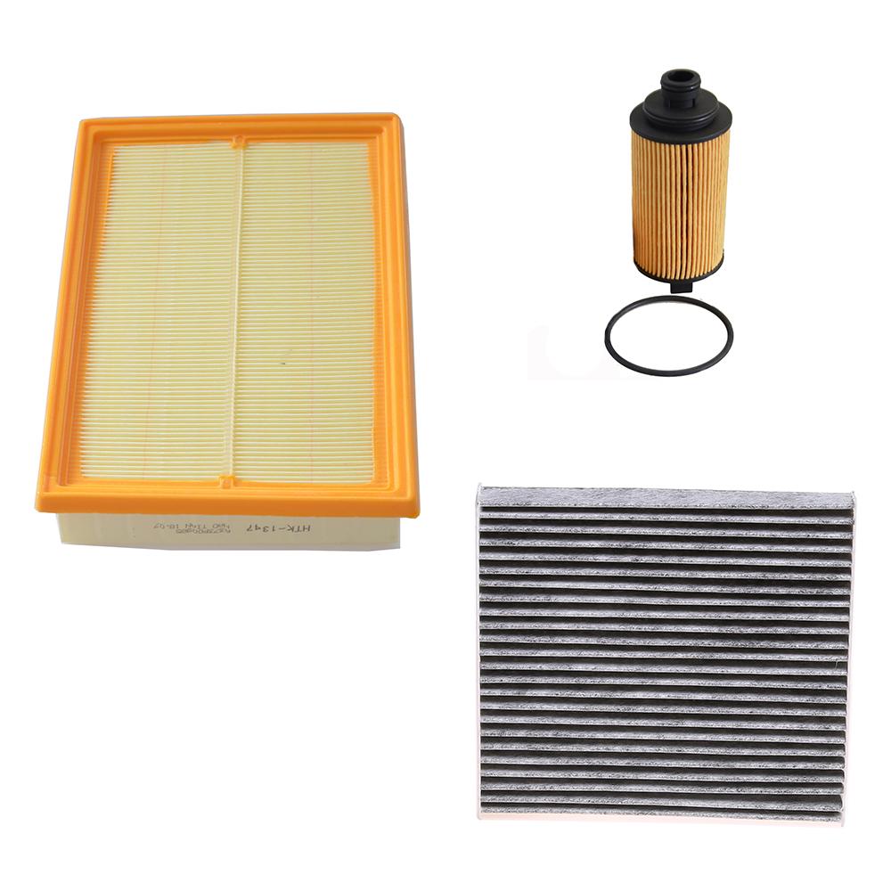 

Комплект из 3 шт. масляного, воздушного и салонного фильтров для BEIJING X7 1.5T 2020- A373P00985 A00067644 8105005BACS030 3104344 10105963 Автоаксессуары 1 SET (3PCS)